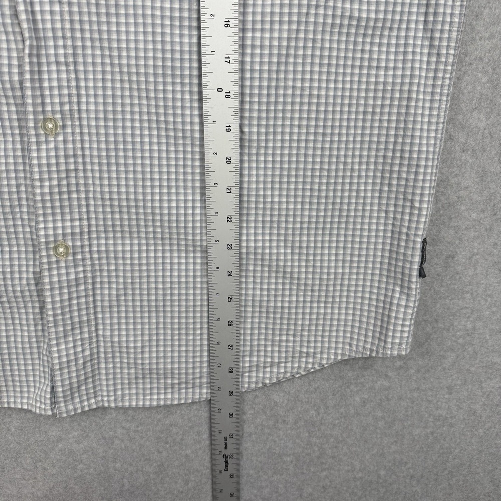 Vintage Levis Shirt Mens XL Gray Check Silvertab Y2K Button Up Short Sleeve - Picture 8 of 9